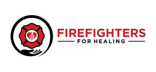 Firefighters for healing non profit organization logo. 