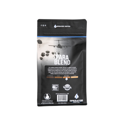 back label para blend operator coffee