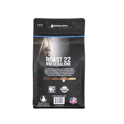 back label roast 22 coffee 
