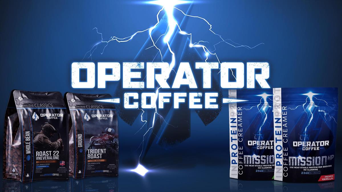 Operator Coffee roasts — light, medium and dark coffee bags