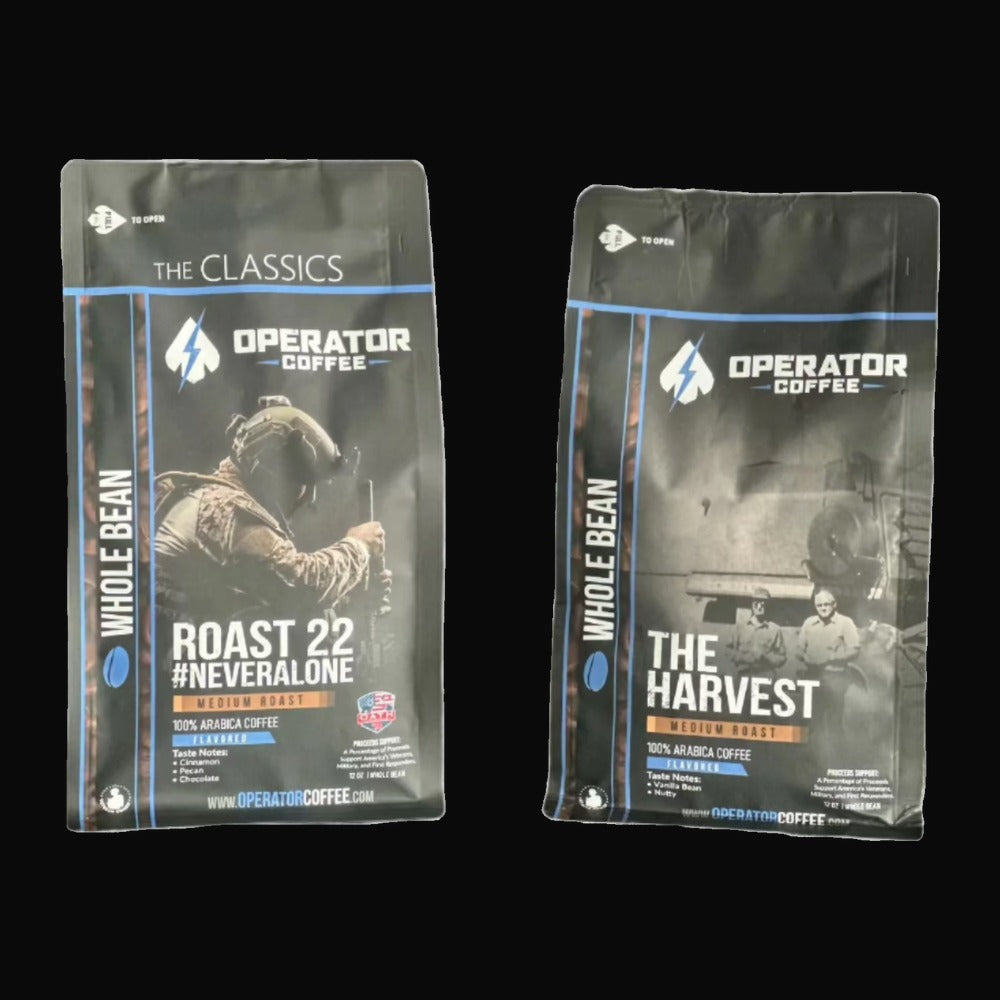 Flavored Favorites medium roast coffee bundle front view — Operator Coffee