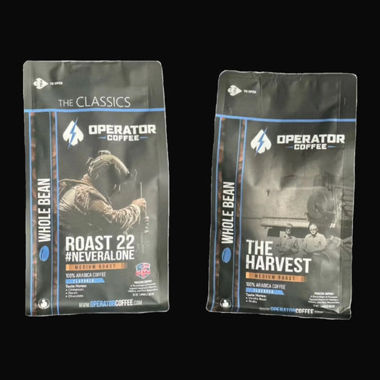 Flavored Favorites medium roast coffee bundle front view — Operator Coffee