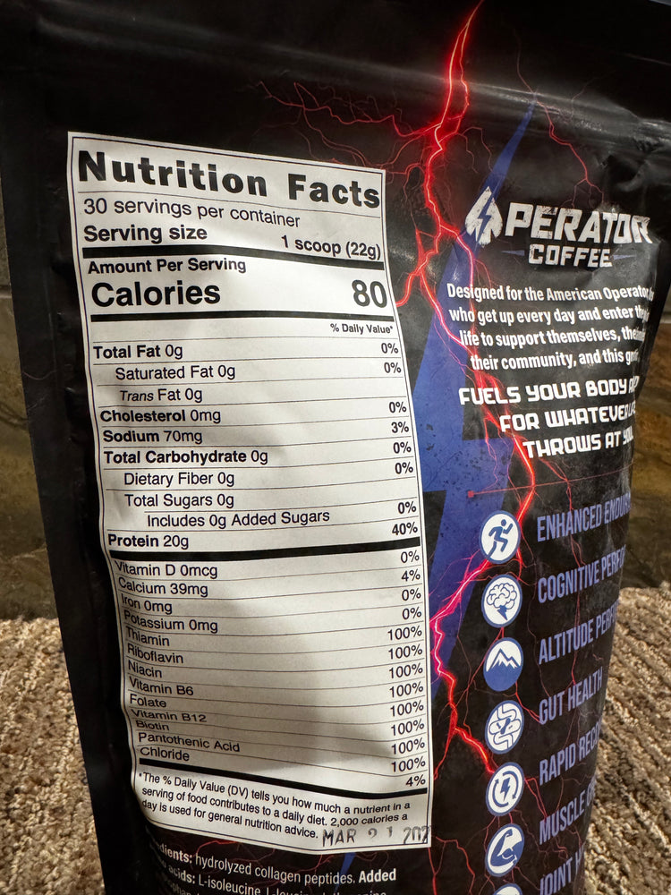 Operator Mission HP Complete Collagen Protein - All 9 Essential Aminos