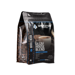 Bag of Operator Coffee's Decaf House Blend in Whole Bean 