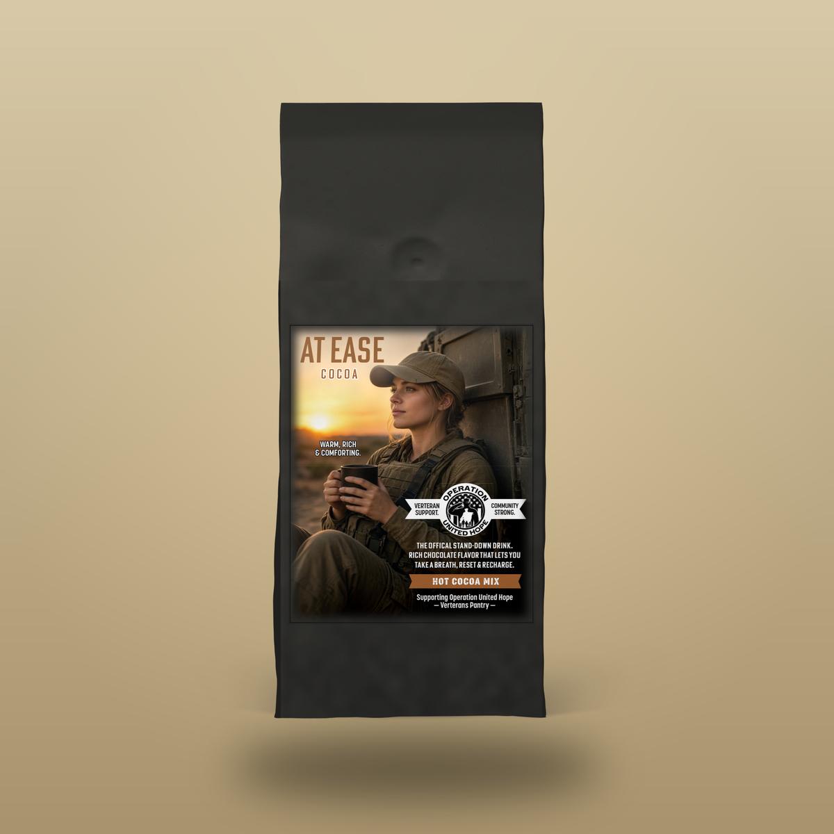 At Ease cocoa charcoal bag — Operation United Hope