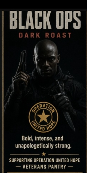Black Ops concept label - Operation United Hope fundraiser
