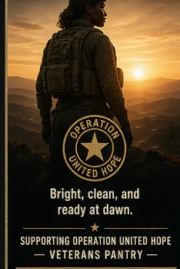 First Light concept label - Operation United Hope fundraiser