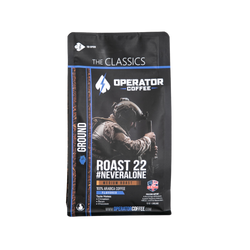 12 oz bag Roast 22 operator coffee ground 